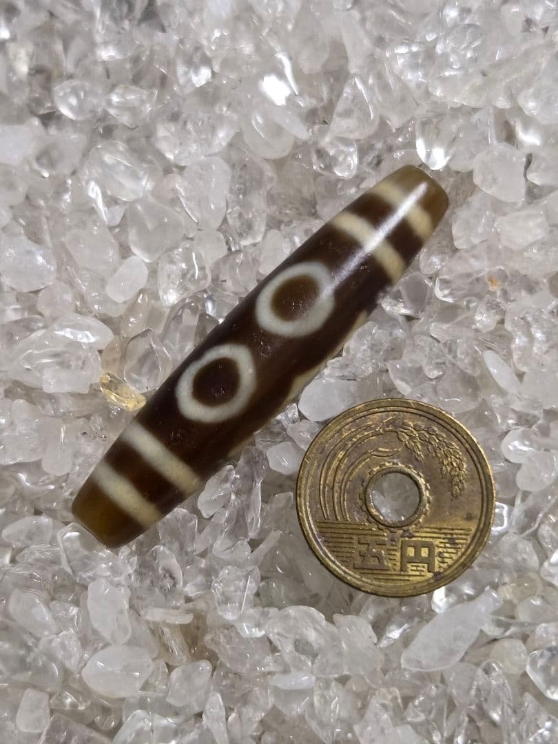 067　天珠　正統派　三眼天珠　dzibeads！